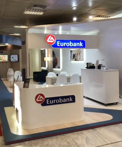 TAILOR MADE BOOTH FOR BANKING PRODUCTS, EUROBANK 